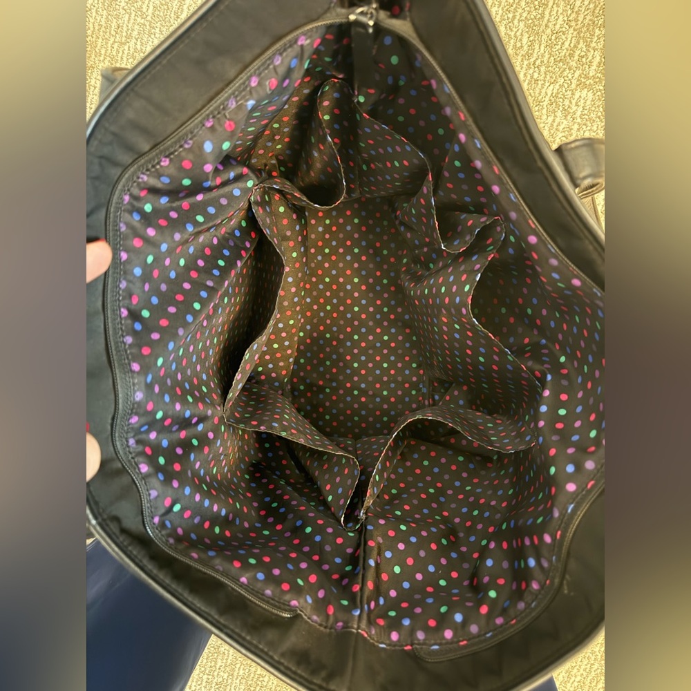 Vera Bradley Classic Black Quilted Tote - Picture 3 of 3